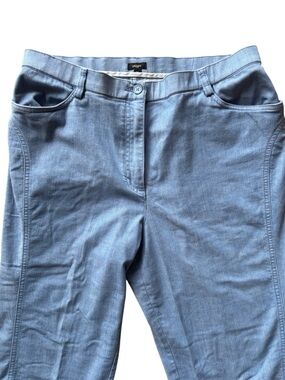 Haggar Denim Capri Pants Women’s Size 14 Light Wash Stretch Capris